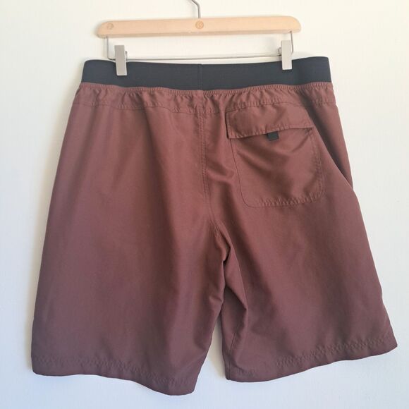 Prana Mojo Shorts Mens XL Red Rust Climbing Hiking Gym Yoga Quick Dry Outdoors - Picture 6 of 10